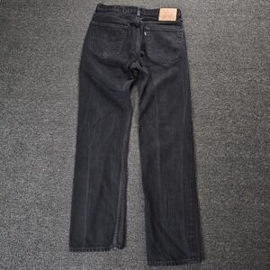 Levi's 505 Jeans Mens 33x34 Regular Fit Straight Leg Black Denim Cowboy Western